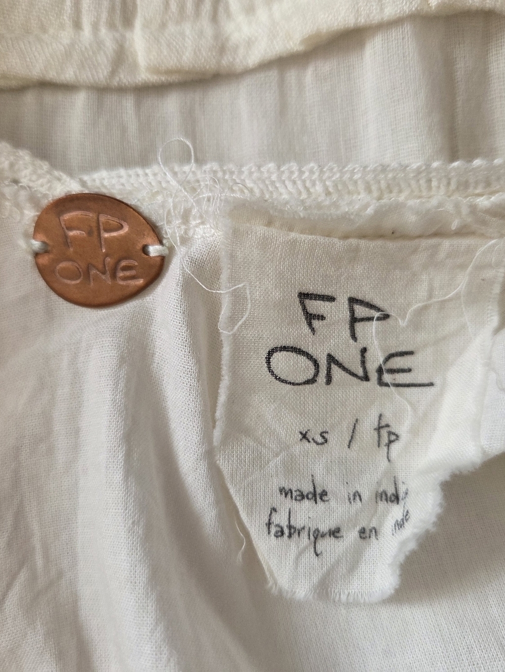 FREE PEOPLE FP ONE Ivory Angel Lace Dress Extra Small - Picture 8 of 11